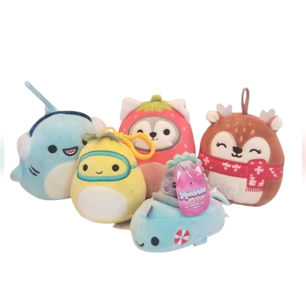 Small Lot of Squishmallows Plush Toys